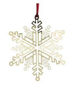Flocon De Neige Design En Metal Dore A Accrocher<Pluto Produkter, déco de Noël Scandinave New