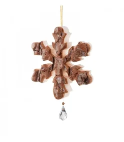 Flocon De Neige En Bois A Suspendre Avec Cristal Swarovski<Waldfabrik, photophore en bois et étoile sapin de Noël Clearance