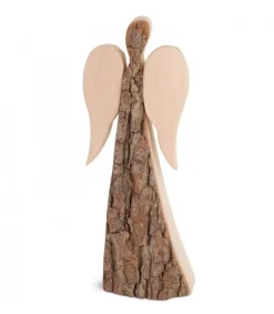 Grand Ange De Noël En Bois, Double Face 24 Cm<Waldfabrik, photophore en bois et étoile sapin de Noël Cheap