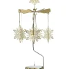 Grand Carrousel De Noël Flocons De Neige Dores, 28 Cm<Pluto Produkter, déco de Noël Scandinave Discount