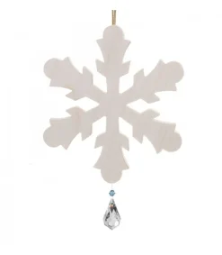 Grand Flocon De Neige A Suspendre Avec Cristal Swarovski 12 Cm<Waldfabrik, photophore en bois et étoile sapin de Noël Store