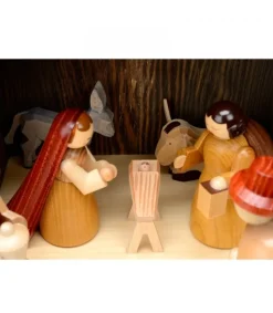 Grande Crèche De Noël En Bois Avec Personnages<Richard Glasser, Pyramides de Noël allemandes Cheap