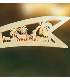 Grande Etoile Lumineuse En Bois A Suspendre<Ratags, décos de Noël lumineuses en bois Store