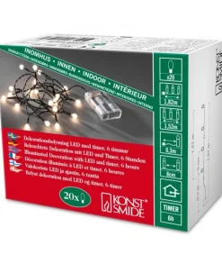 Guirlande Led A Pile ,20 Diodes Rondes<Konstsmide, guirlandes lumineuses de Noël New