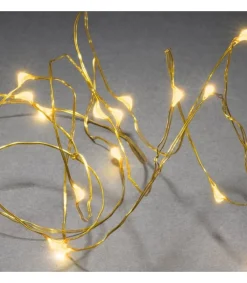 Guirlande Led A Pile, 20 Diodes Ambrees, Fil Laiton<Konstsmide, guirlandes lumineuses de Noël Sale