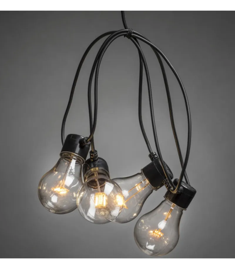 Guirlande Lumineuse De Terrasse 10 M Extensible, 10 Ampoules Ambrees<Konstsmide, guirlandes lumineuses de Noël Flash Sale