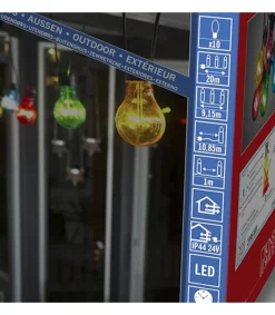 Guirlande Lumineuse De Terrasse 10 M Extensible, 10 Ampoules Multicolores<Konstsmide, guirlandes lumineuses de Noël Best