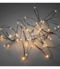 Guirlande Lumineuse Led Effet Gouttes, 50 Diodes Ambrees, Fil Noir<Konstsmide, guirlandes lumineuses de Noël Sale