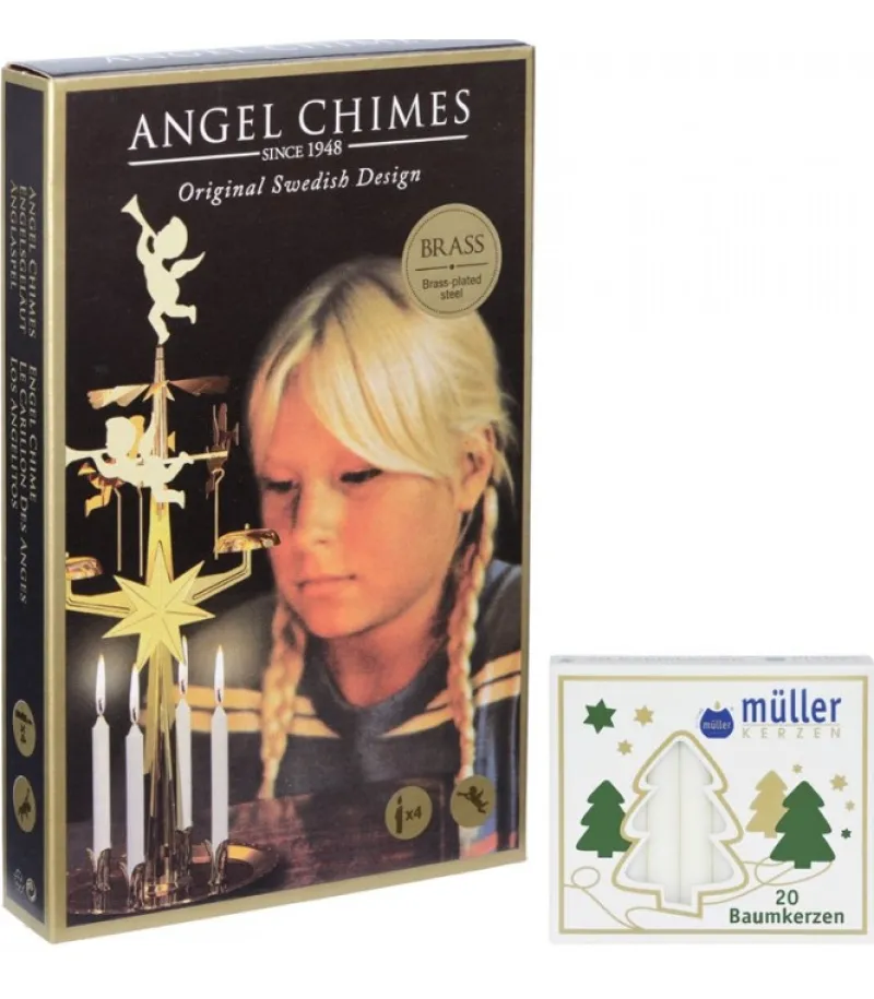 Kit Carillon Des Anges Dore + Bougies<Angel Chimes, carillon des anges Cheap