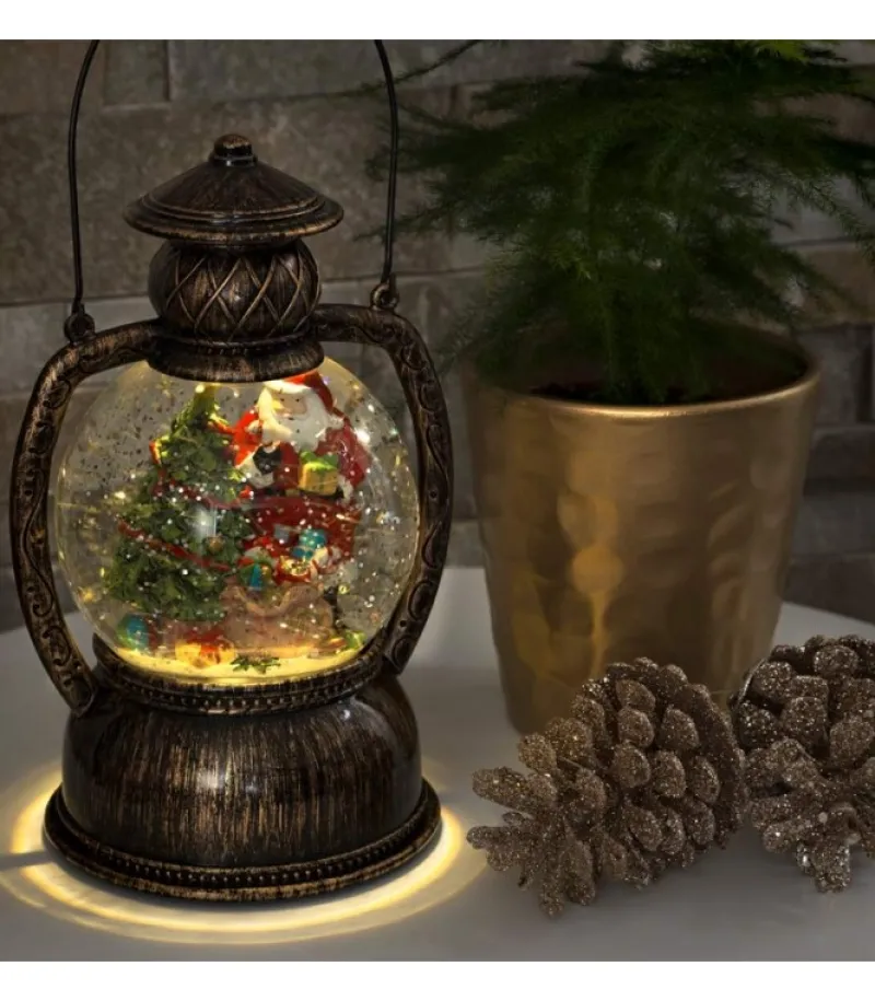 Lanterne À Neige Boule A Led, Père Noël, 20 Cm<Konstsmide, guirlandes lumineuses de Noël Online