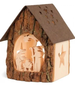 Lanterne Crèche De Noël Avec Figurines Ciselees, 14 Cm<Waldfabrik, photophore en bois et étoile sapin de Noël Cheap