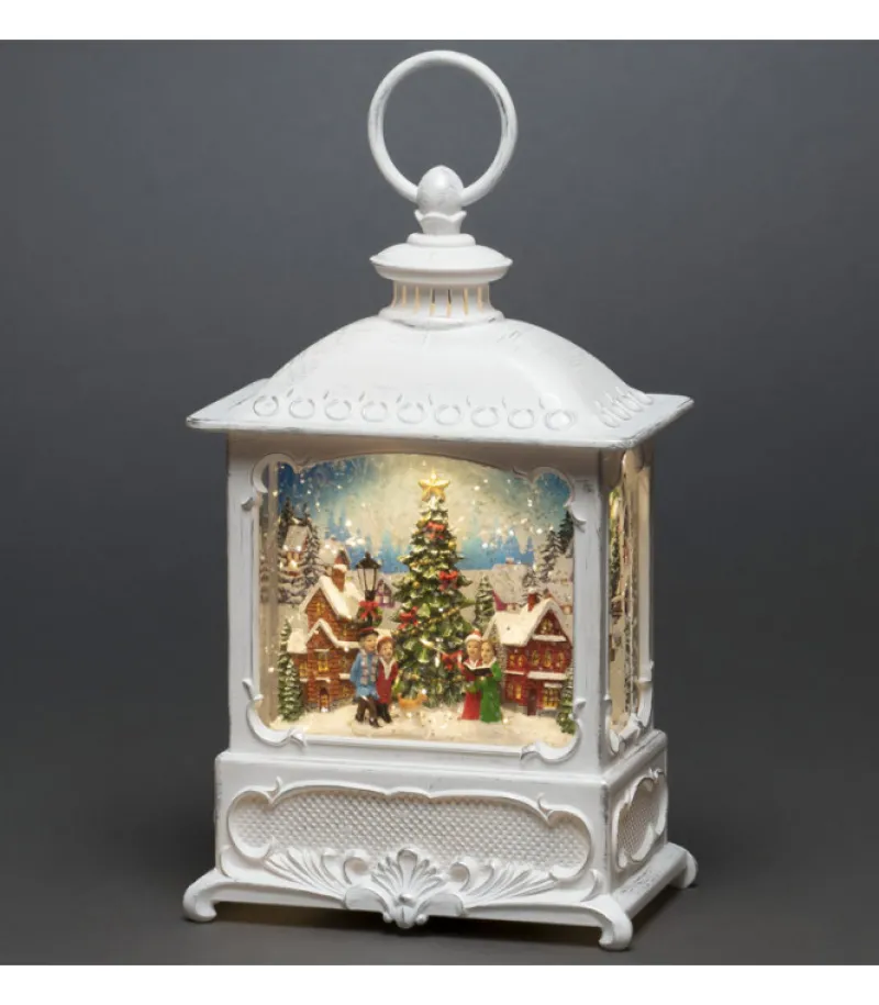 Lanterne De Noël Blanche, Village De Noël Avec Sapin<Konstsmide, guirlandes lumineuses de Noël Shop