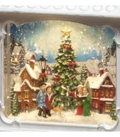 Lanterne De Noël Blanche, Village De Noël Avec Sapin<Konstsmide, guirlandes lumineuses de Noël Shop