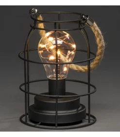 Lanterne Lumineuse A Led En Metal, Ronde, 18 Cm<Konstsmide, guirlandes lumineuses de Noël Best Sale