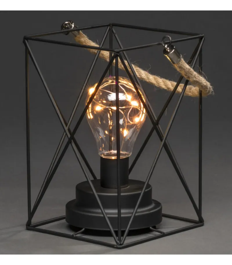 Lanterne Lumineuse A Led En Metal, Carree, 19 Cm<Konstsmide, guirlandes lumineuses de Noël Best Sale