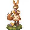 Lapin De Paques En Bois Avec Crocus<Hubrig, figurines pour enfant Online