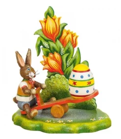 Lapin De Paques En Bois Avec Balancoire<Hubrig, figurines pour enfant Discount