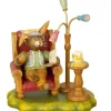 Lapin De Paques En Bois Grand-Père Dans Un Fauteuil<Hubrig, figurines pour enfant Shop