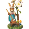Lapin De Paques En Bois Peintre D'Oeufs Colores<Hubrig, figurines pour enfant Cheap