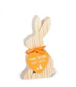 Lapin En Bois Naturel, 10 Cm<Waldfabrik, photophore en bois et étoile sapin de Noël Discount