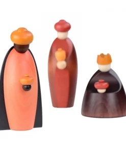 Les Trois Rois Mages Et Leurs Offrandes, 12 Cm<Köhler, Père Noël en bois Best