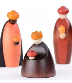 Les Trois Rois Mages Et Leurs Offrandes, 12 Cm<Köhler, Père Noël en bois Best
