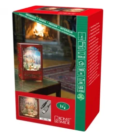 Livre De Noël Lanterne À Neige, Père Noël Dans Un Traineau<Konstsmide, guirlandes lumineuses de Noël Discount