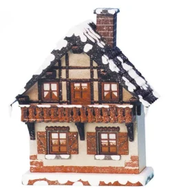 Maison Eclairee Pour Village De Noël Miniature Winterkinder, Maison Avec Balcon<Hubrig, figurines pour enfant Flash Sale