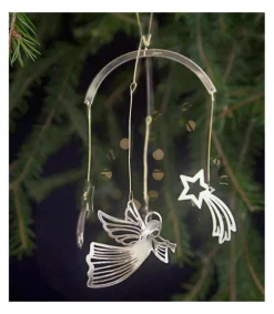 Mobile De Noël A Suspendre, Anges Dores Volants Et Etoiles<Pluto Produkter, déco de Noël Scandinave Store