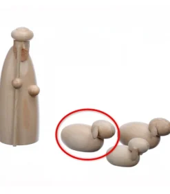 Mouton En Bois Pour Crèche De Noël, 3.5 Cm<Schalling, crèche moderne Discount