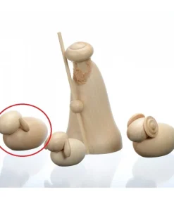 Mouton En Bois Pour Crèche De Noël, 4 Cm<Schalling, crèche moderne Discount