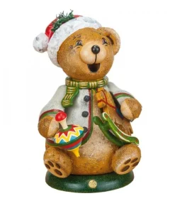 Ourson Brule-Encens Avec Cheval De Bois Et Toupie<Hubrig, figurines pour enfant Best Sale