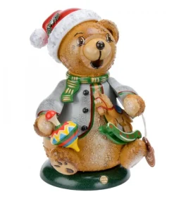 Ourson Brule-Encens Avec Cheval De Bois Et Toupie<Hubrig, figurines pour enfant Best Sale