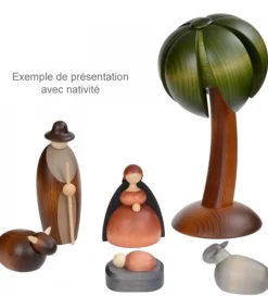 Palmier En Bois Décoratif Pour Crèche De Noël, 22 Cm<Köhler, Père Noël en bois Best Sale
