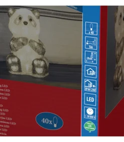 Panda Lumineux Led 27 Cm En Acrylique, 40 Diodes Blanc Chaud<Konstsmide, guirlandes lumineuses de Noël Sale