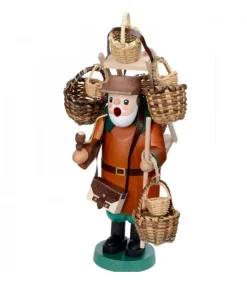 Personnage Brule-Encens Vendeur De Paniers<Richard Glasser, Pyramides de Noël allemandes Sale