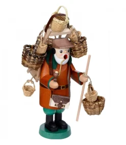 Personnage Brule-Encens Vendeur De Paniers<Richard Glasser, Pyramides de Noël allemandes Sale
