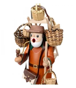 Personnage Brule-Encens Vendeur De Paniers<Richard Glasser, Pyramides de Noël allemandes Sale