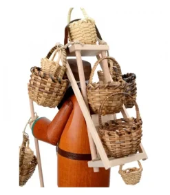 Personnage Brule-Encens Vendeur De Paniers<Richard Glasser, Pyramides de Noël allemandes Sale