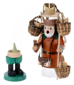Personnage Brule-Encens Vendeur De Paniers<Richard Glasser, Pyramides de Noël allemandes Sale