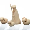 Personnage En Bois, Le Berger Et Ses Moutons, 12 Cm<Schalling, crèche moderne Fashion