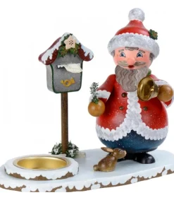 Personnage Porte Encens Père Noël Avec Bougeoir<Hubrig, figurines pour enfant Flash Sale