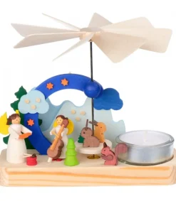 Petit Carrousel En Bois Anges Musiciens<Graupner, décoration de sapin de Noël, Déco Noël enfant Fashion
