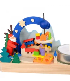 Petit Carrousel En Bois Père Noël Et Jouets<Graupner, décoration de sapin de Noël, Déco Noël enfant Shop