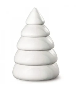 Petit Sapin Design Blanc, 6,5 Cm<Köhler, Père Noël en bois Discount