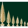 Petit Sapin Noël Bois Sculpte, 8 Cm<Richard Glasser, Pyramides de Noël allemandes Flash Sale
