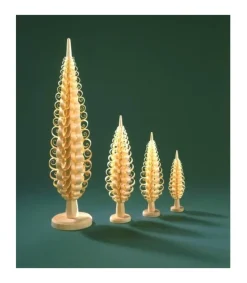 Petit Sapin Noël Bois Sculpte, 8 Cm<Richard Glasser, Pyramides de Noël allemandes Flash Sale