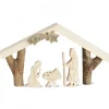 Petite Crèche De Noël Avec Nativite, 8 Cm<Waldfabrik, photophore en bois et étoile sapin de Noël Shop