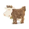 Petite Vache En Bois, 6 Cm<Waldfabrik, photophore en bois et étoile sapin de Noël Online