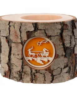 Photophore En Bois, 1 Motif Père Noël Et Traineau<Waldfabrik, photophore en bois et étoile sapin de Noël Store